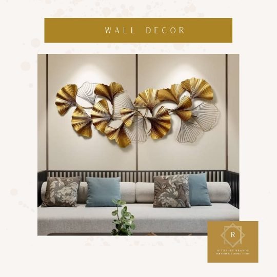Gold Plated Flower Wall Décor 50 inches SabkaSaman